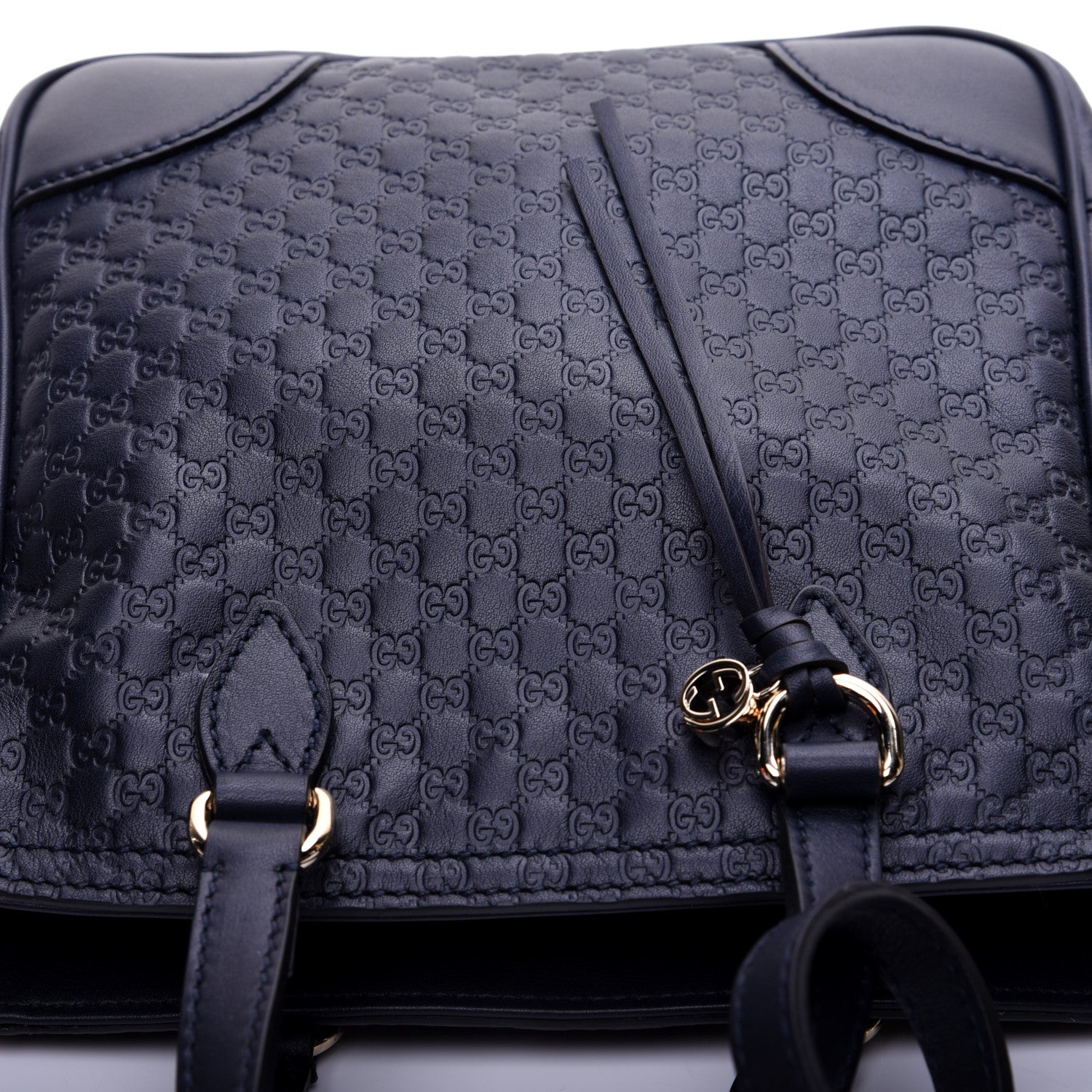 Gucci Microguccissima Small Bree Tote Navy 12 of 12