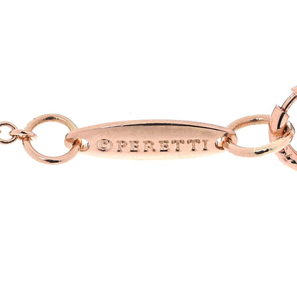 Tiffany 18K Rose Gold 2 Diamond Elsa Peretti Diamonds by the Yard Open Heart Pendant Necklace 6 of 8