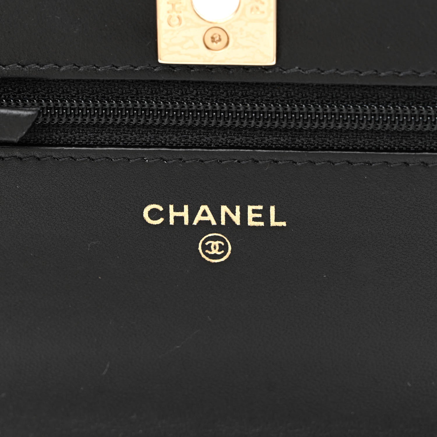 Chanel Lambskin Quilted Trendy CC Wallet On Chain WOC Black 6 of 15