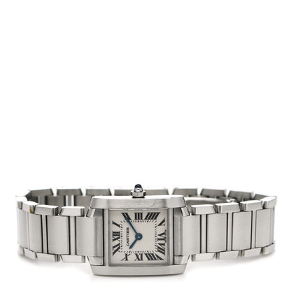 Cartier Stainless Steel 20mm Tank Francaise Quartz Watch 2 of 6