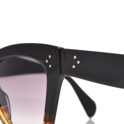Celine Acetate Cat Eye Sunglasses CL40004I Havana Black 7 of 10