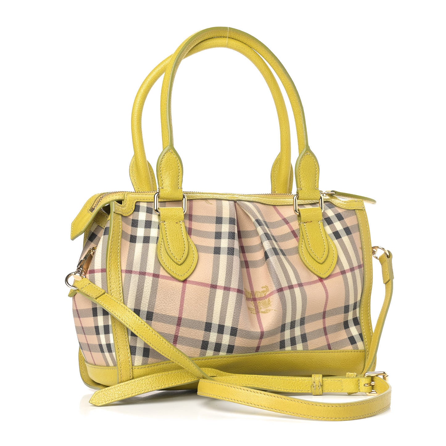 Haymarket Check Crossbody Bag Yellow