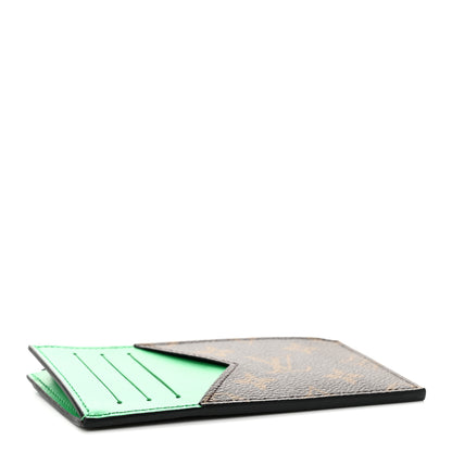 Louis Vuitton Monogram Calfskin Coin Card Holder Minty Green 4 of 6