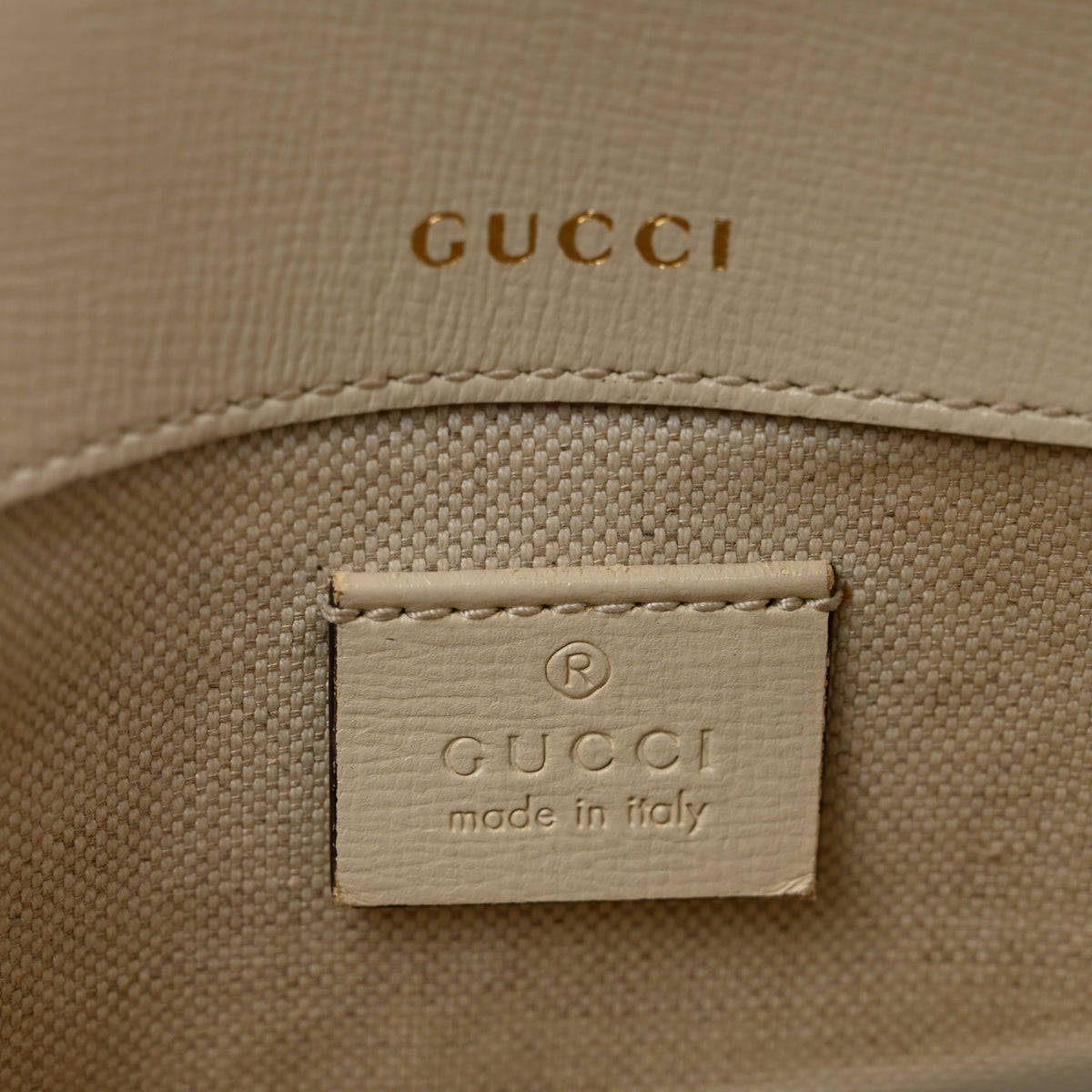 GG Supreme Monogram Web Mini Horsebit 1955 Shoulder Bag Beige Mystic White