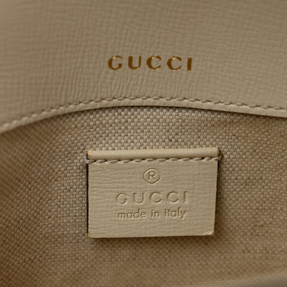 Gucci GG Supreme Monogram Web Mini Horsebit 1955 Shoulder Bag Beige Mystic White 6 of 13