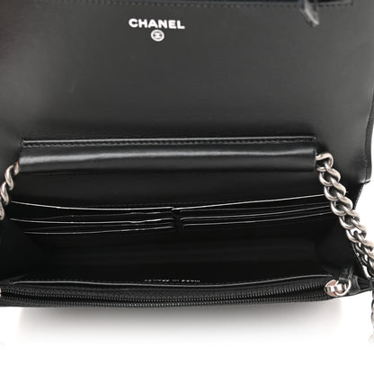 Chanel Caviar Quilted Boy Wallet On Chain WOC Black 7 of 13