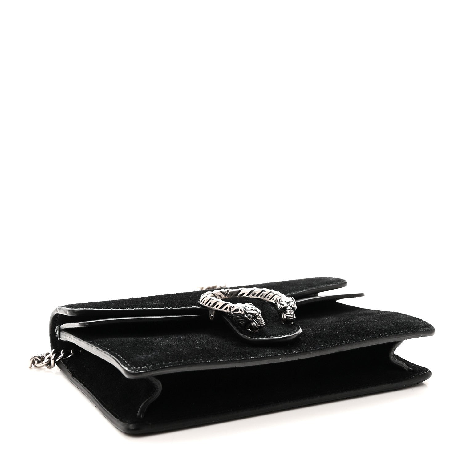 Gucci Suede Super Mini Dionysus Shoulder Bag Black 1937043