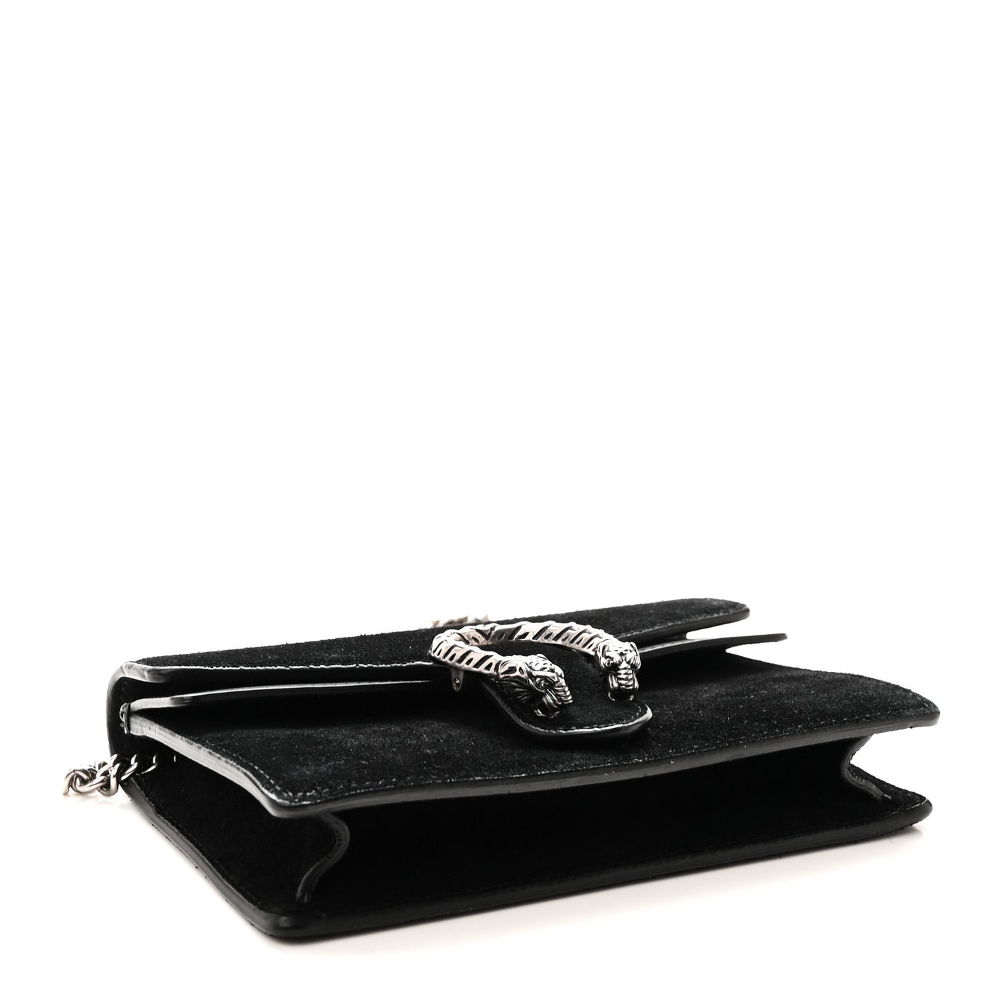 Suede Super Mini Dionysus Shoulder Bag Black