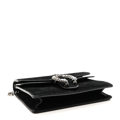 Gucci Suede Super Mini Dionysus Shoulder Bag Black 4 of 9