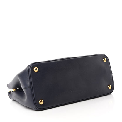 Prada Saffiano Small Galleria Double Zip Tote Baltico 4 of 10