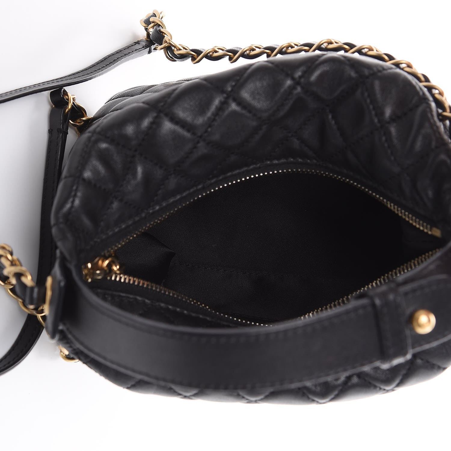 Chanel Lambskin Quilted Small Hobo Black 5 of 9