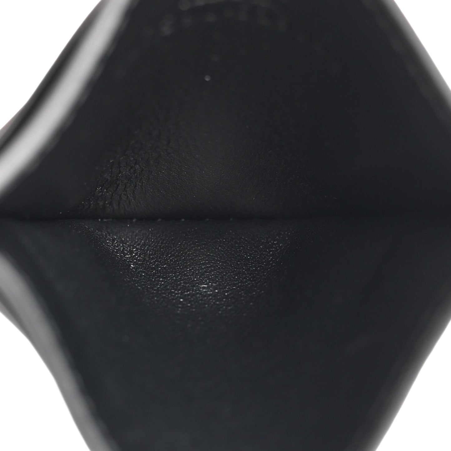 Plutone Calfskin Logo Card Holder Black