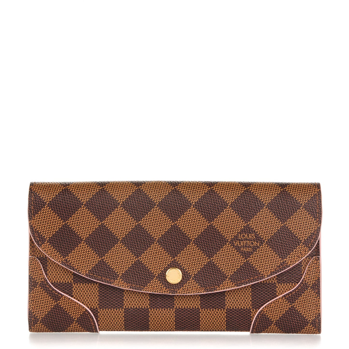 Damier Ebene Caissa Wallet Rose Ballerine