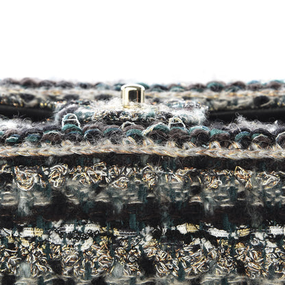 Chanel Tweed Medium Single Flap Green 7 of 11