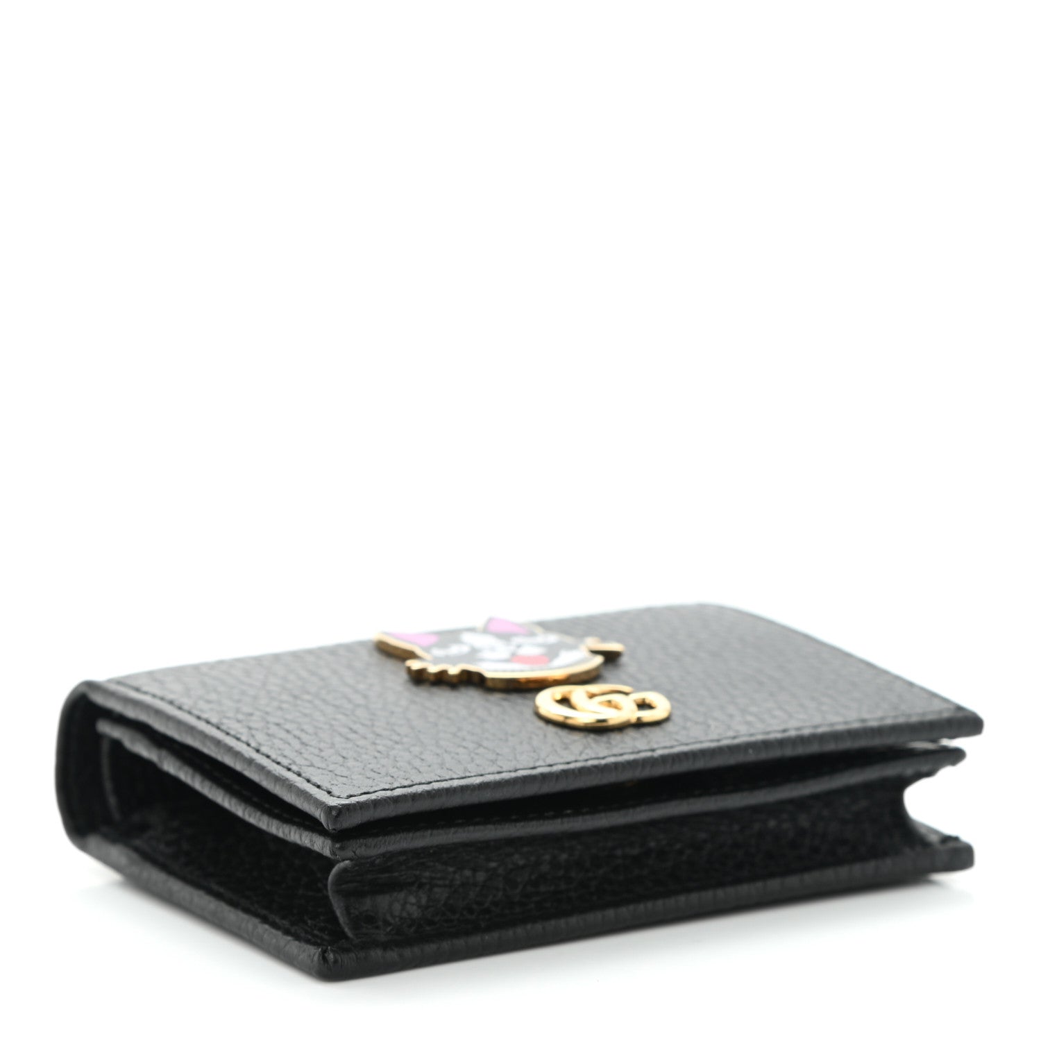 Gucci Dollar Calfskin Bosco Card Case Wallet Black 4 of 10