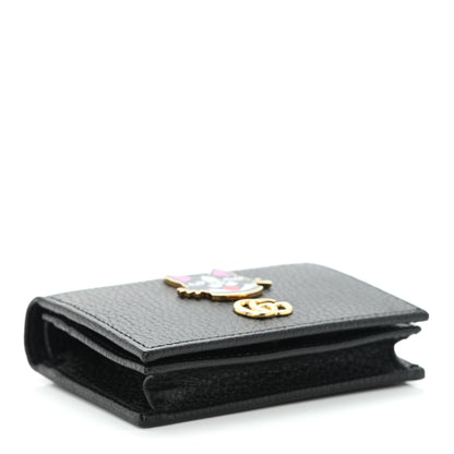 Gucci Dollar Calfskin Bosco Card Case Wallet Black 4 of 10