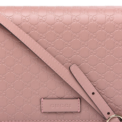 Gucci Microguccissima Crossbody Wallet Soft Pink 8 of 9