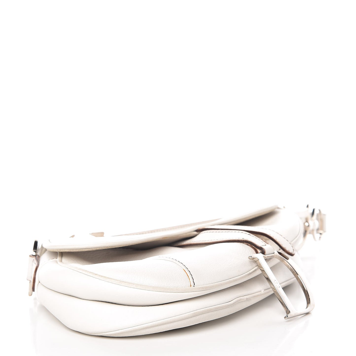 Calfskin Saddle Bag White