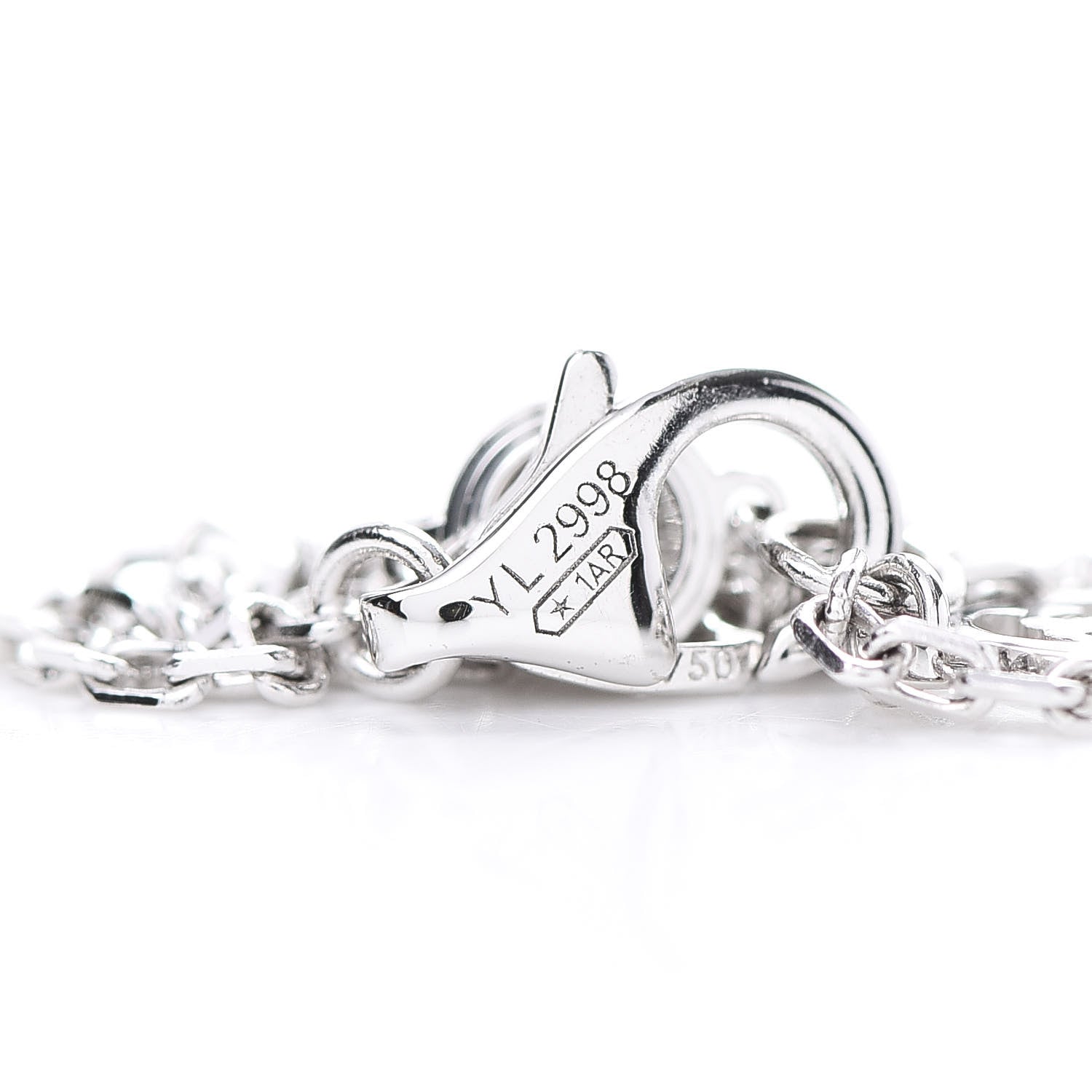 Cartier 18K White Gold Diamond SM D'Amour Bracelet 4 of 5