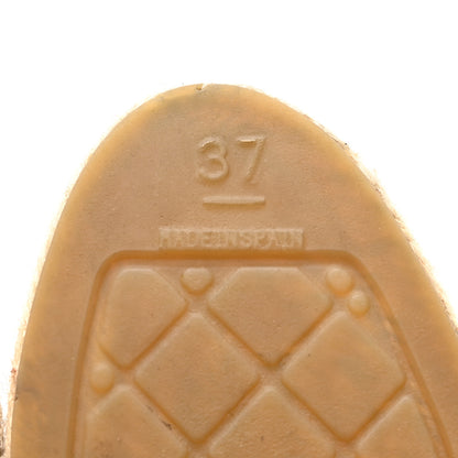 Chanel Lambskin CC Espadrilles 37 Black 8 of 12
