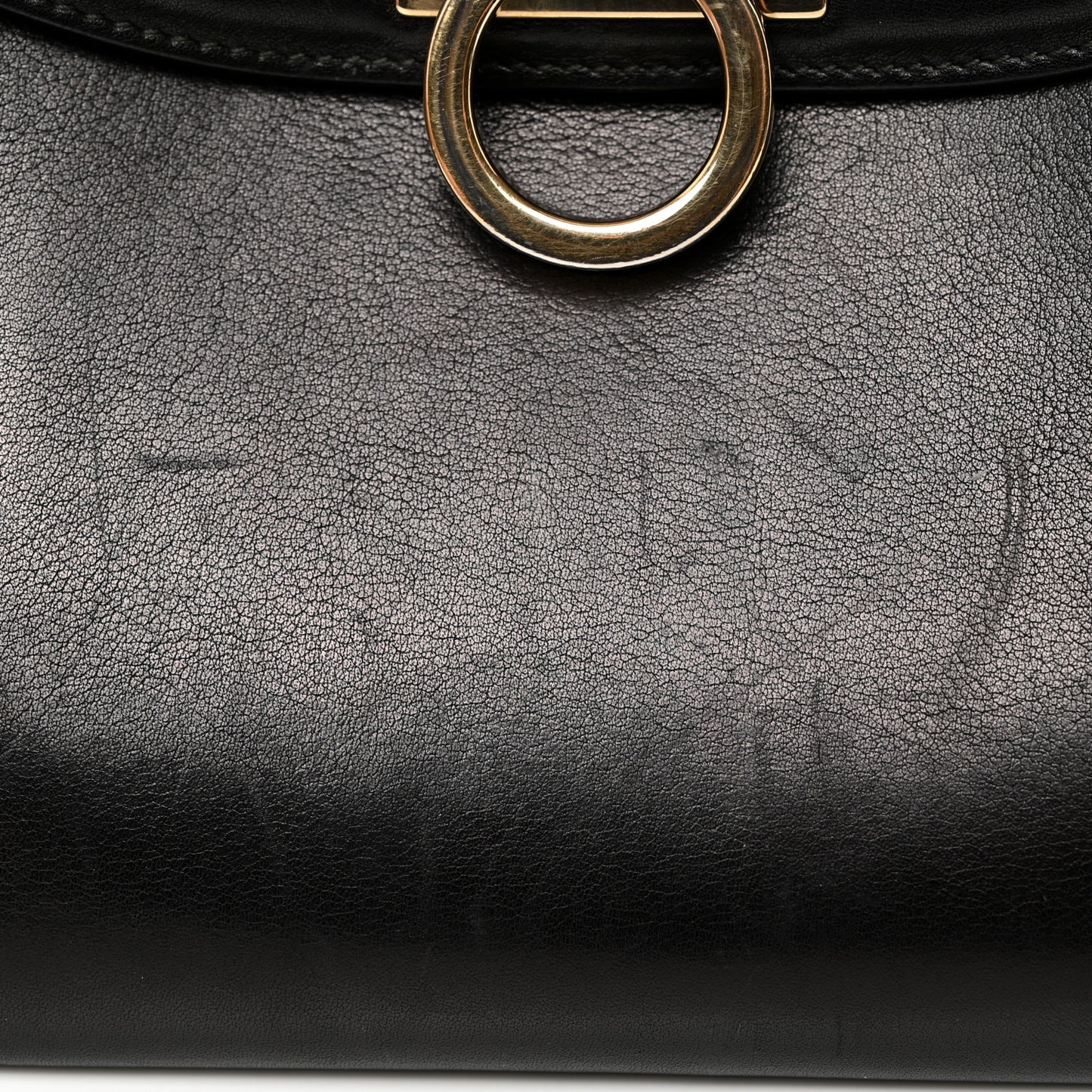 Calfskin Sofia Rainbow Top Handle Bag Black