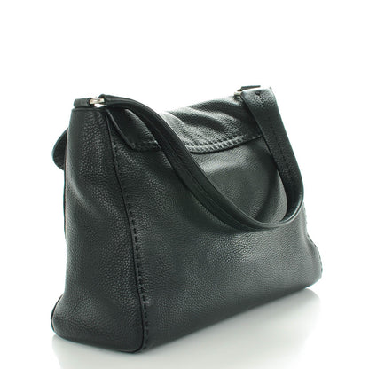 Prada Vitello Daino Shoulder Flap Bag Nero Black 3 of 7