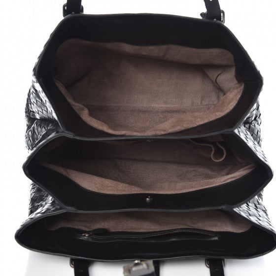 Bottega Veneta Nappa Intrecciato Medium Roma Tote Black 5 of 12