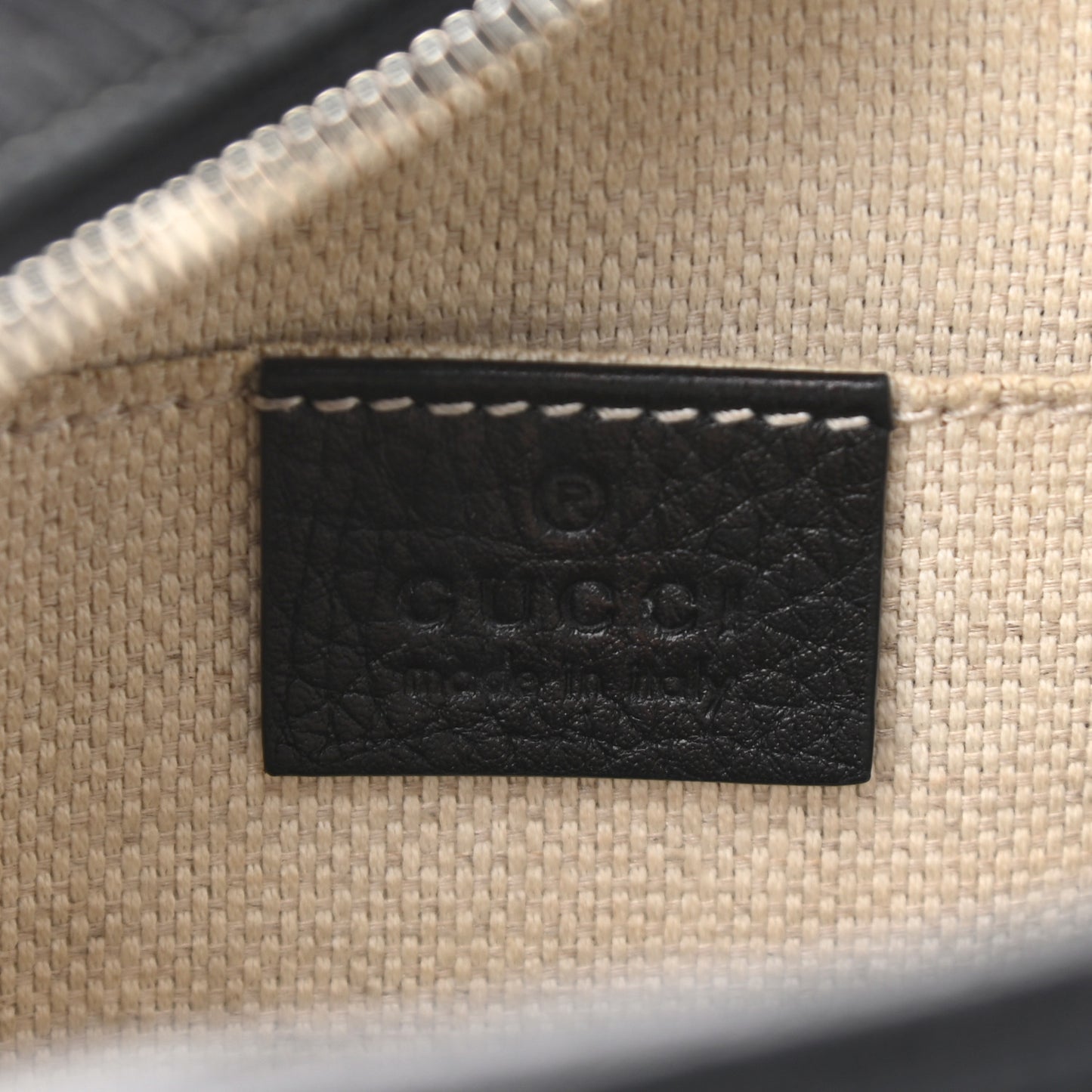 Pebbled Calfskin Small Soho Disco Bag Black