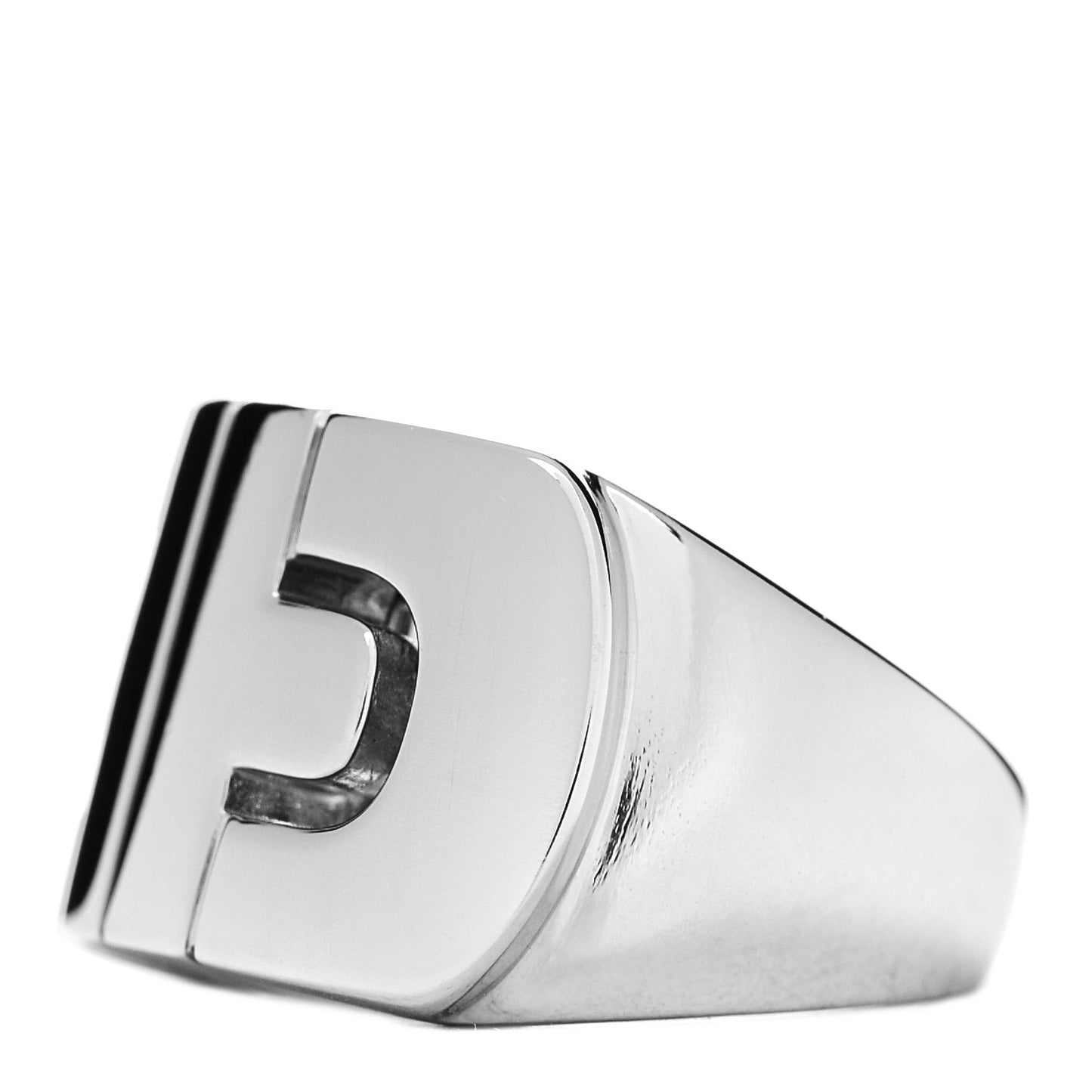 18K White Gold Parentesi Ring 50 5.25