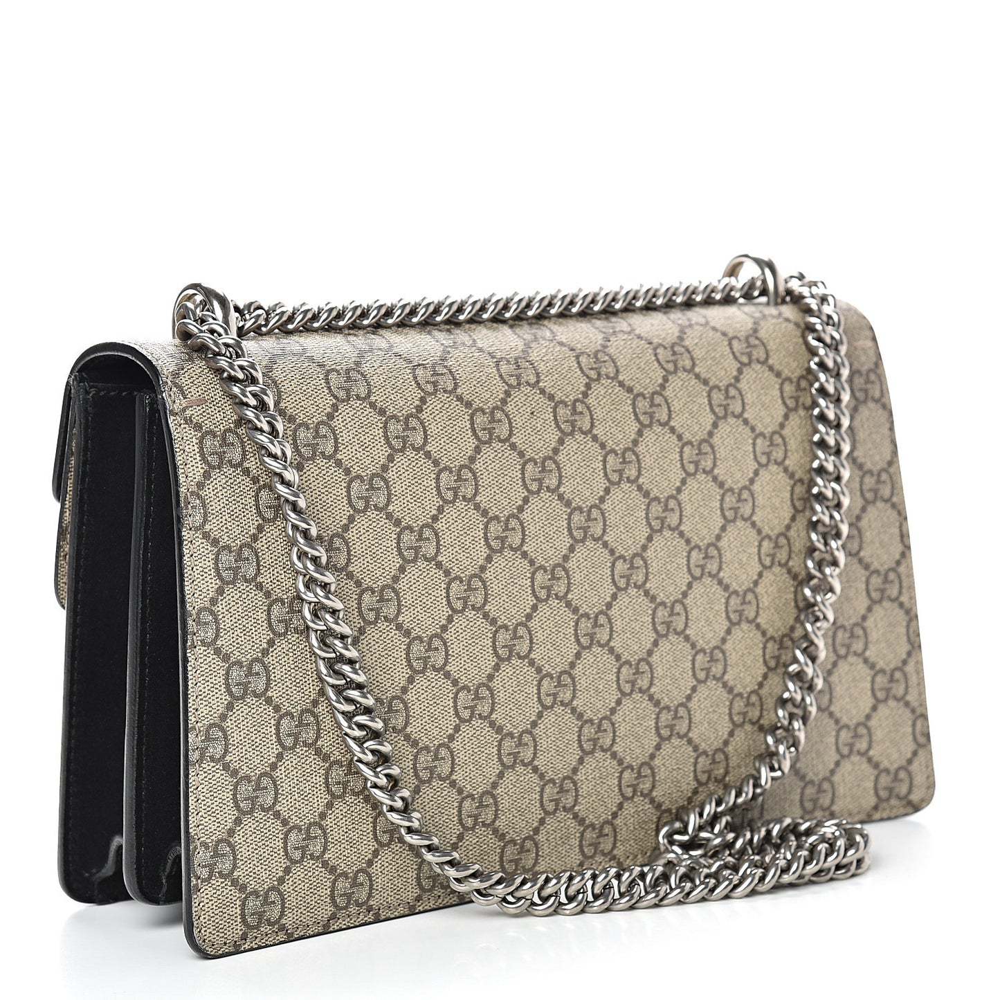 GG Supreme Monogram Small Dionysus Shoulder Bag Black