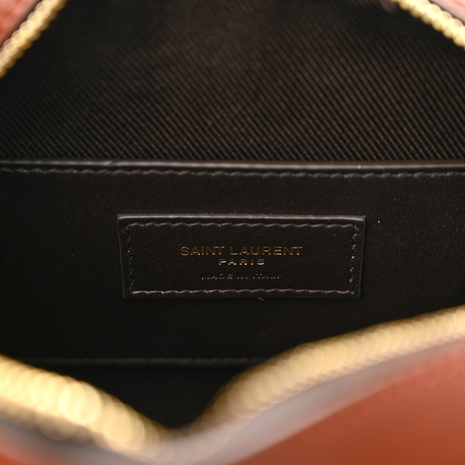 Saint Laurent Canvas Smooth Calfskin Le Monogramme Small Camera Bag Chestnut 6 of 9
