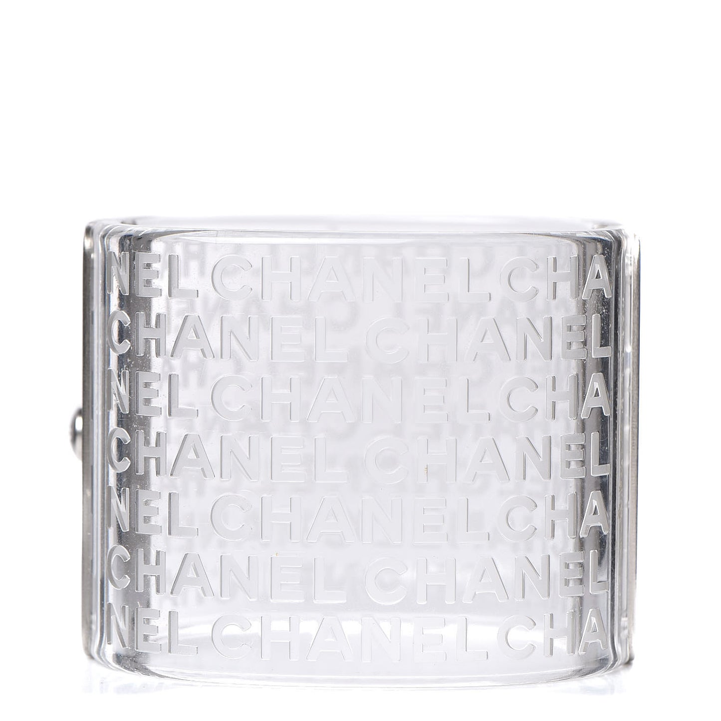 Metal Resin Logo Cuff Transparent