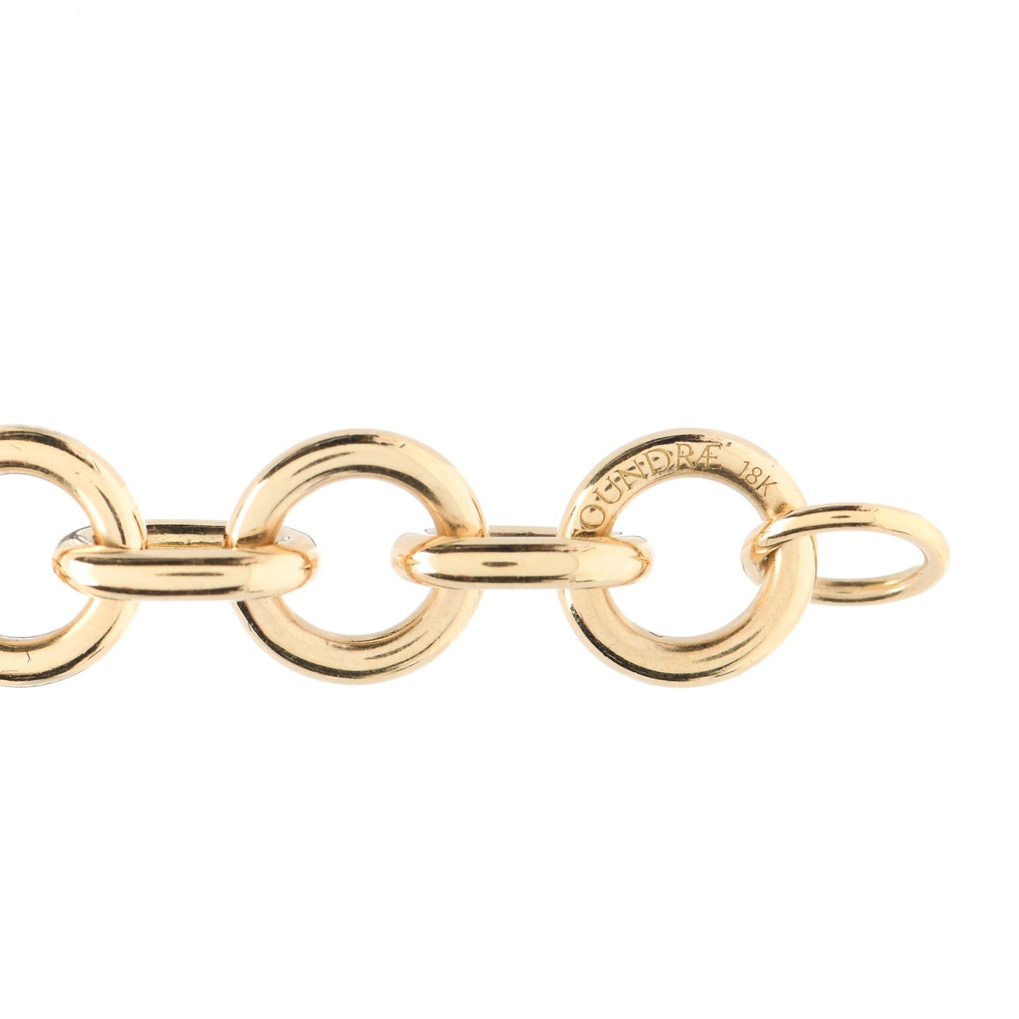 18K Yellow Gold Midsized Mixed Link Bracelet