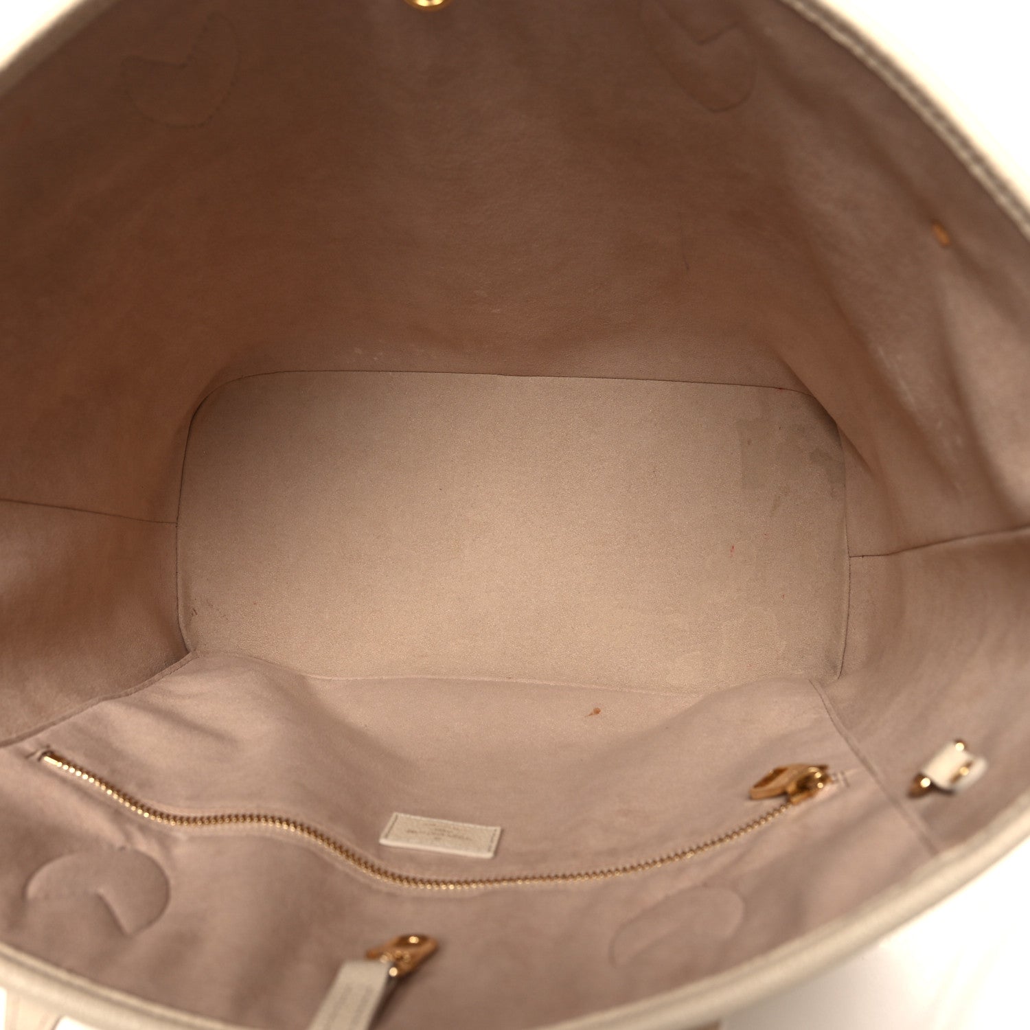 Louis Vuitton Empreinte Monogram Giant Neverfull MM Creme Rose Trianon 6 of 14