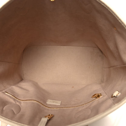 Louis Vuitton Empreinte Monogram Giant Neverfull MM Creme Rose Trianon 6 of 14