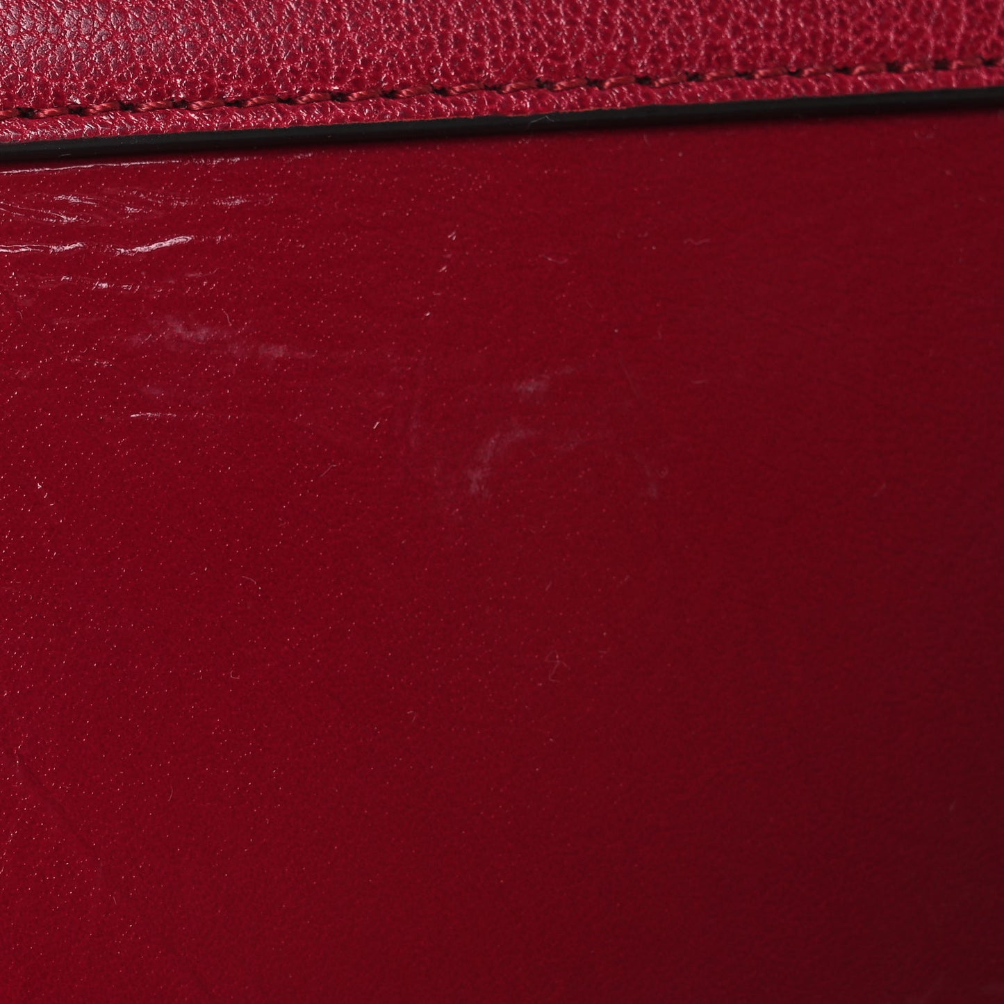 Goatskin Mini GV3 Shoulder Bag Cherry Red