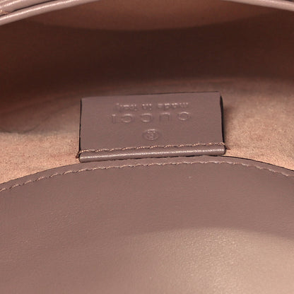 Gucci Calfskin Matelasse Super Mini GG Marmont Shoulder Bag Porcelain Rose 9 of 13
