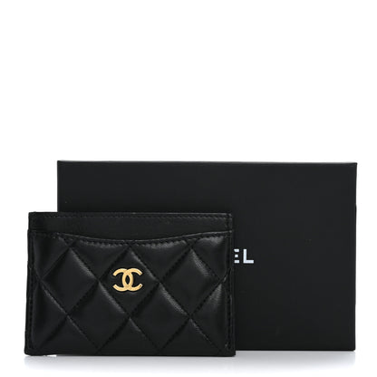 Chanel Lambskin Quilted Card Holder Black 14 of 14