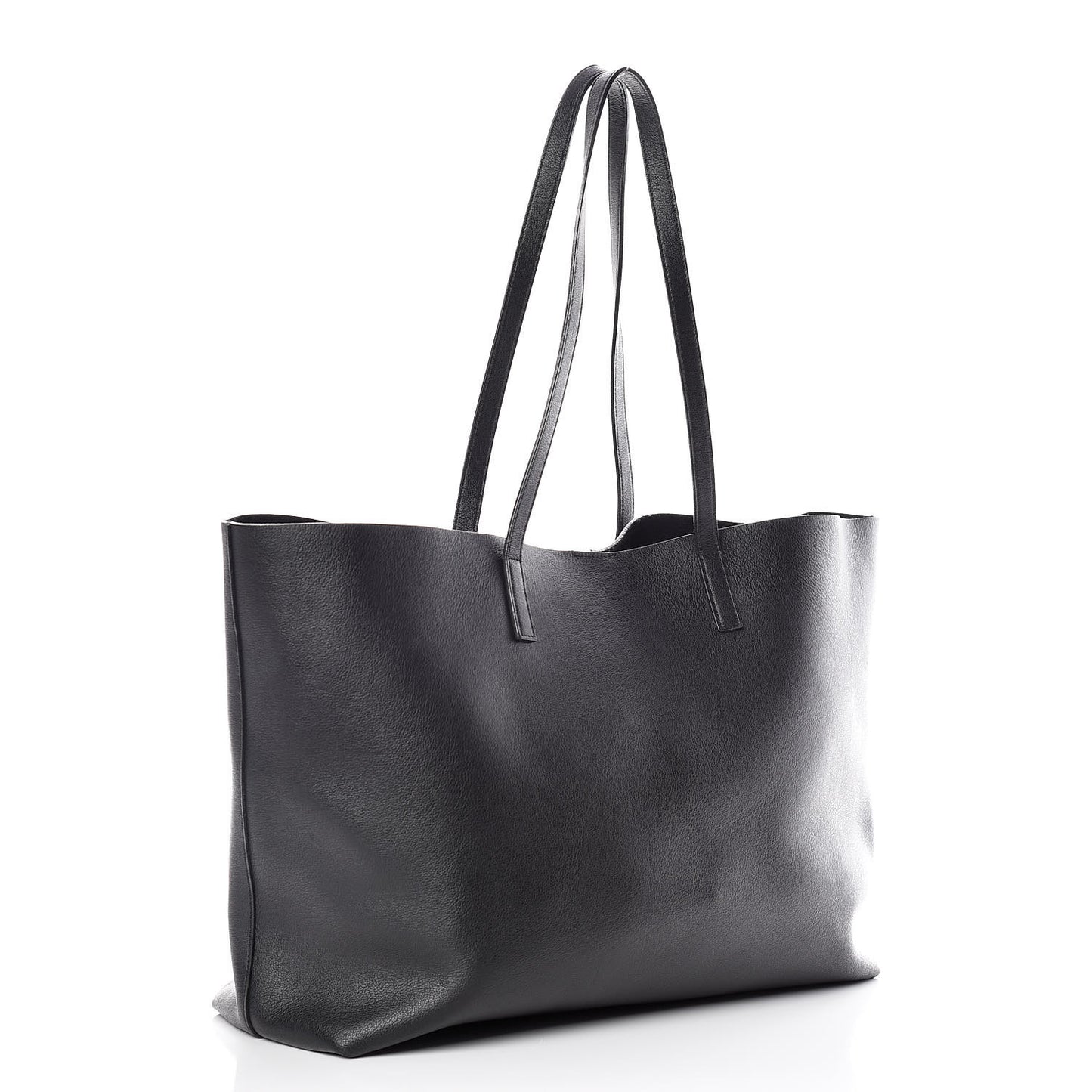 Calfskin Large Shopping Tote Black