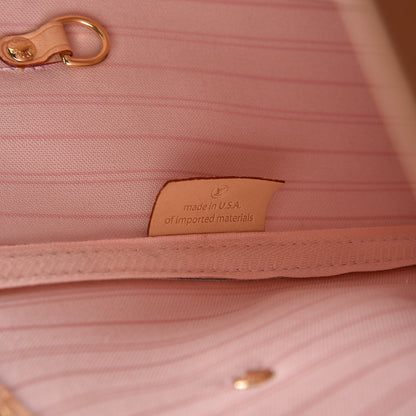 Louis Vuitton Damier Azur Neo Neverfull MM Rose Ballerine 6 of 11