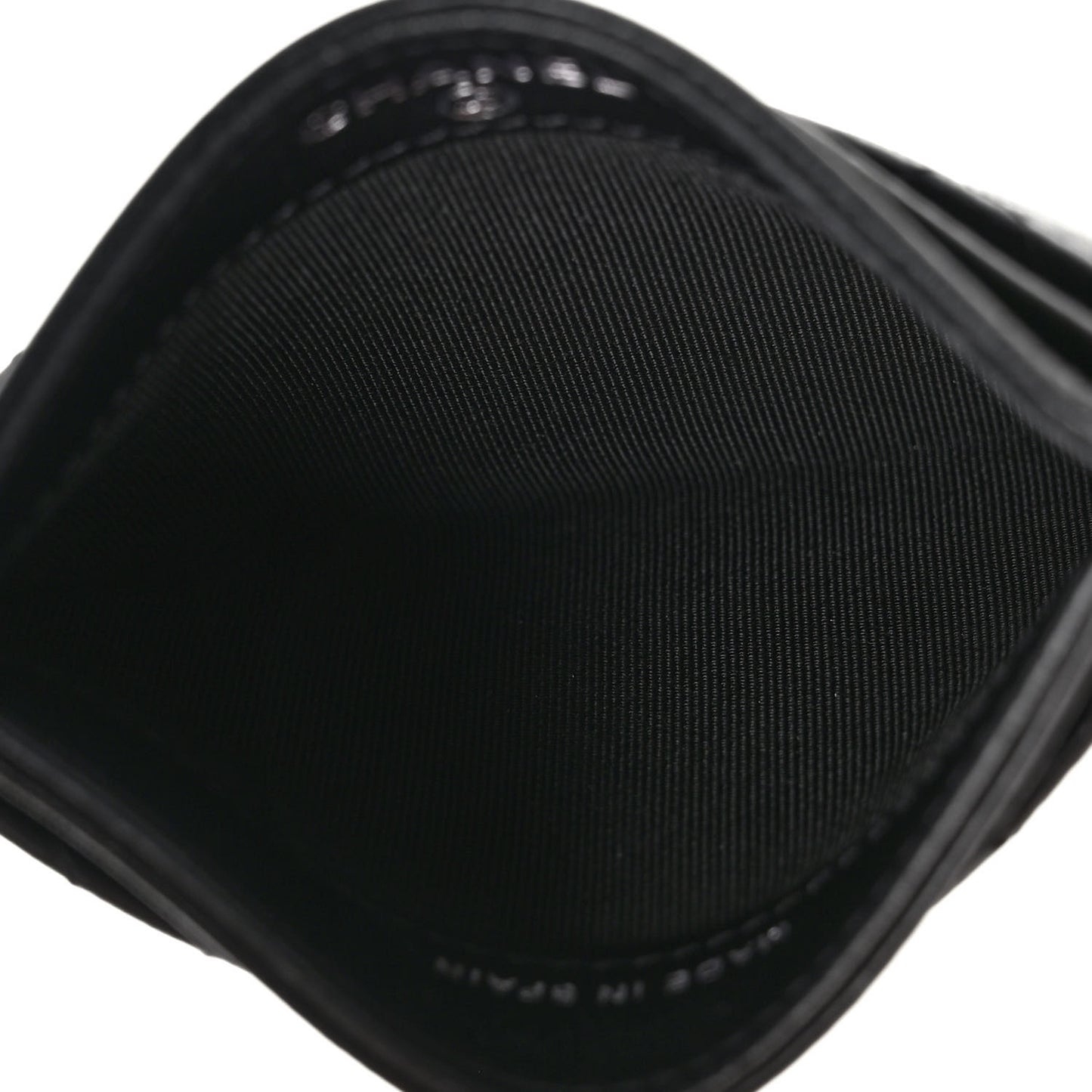 Lambskin Quilted Card Holder So Black