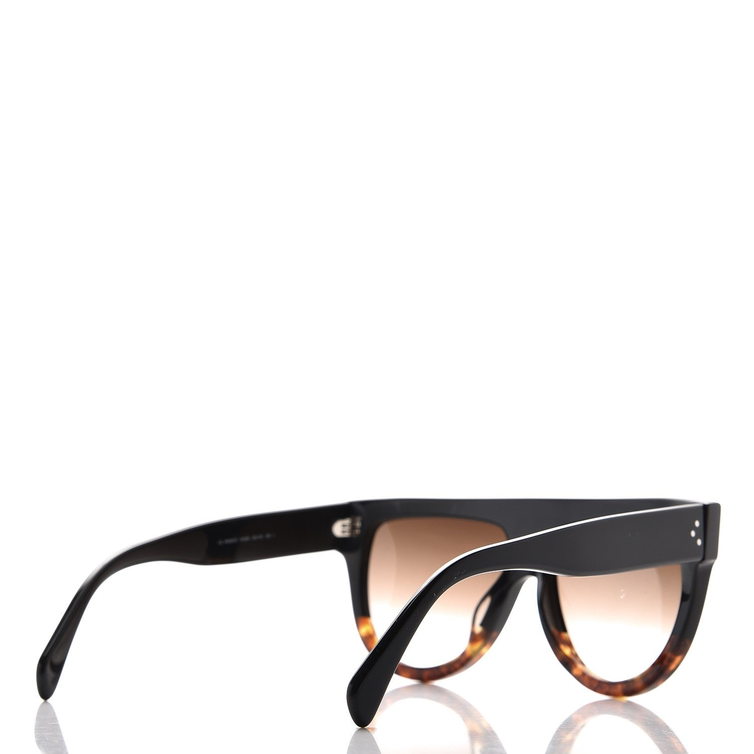 Celine Shadow Sunglasses CL 41026/S Black Havana 4 of 7