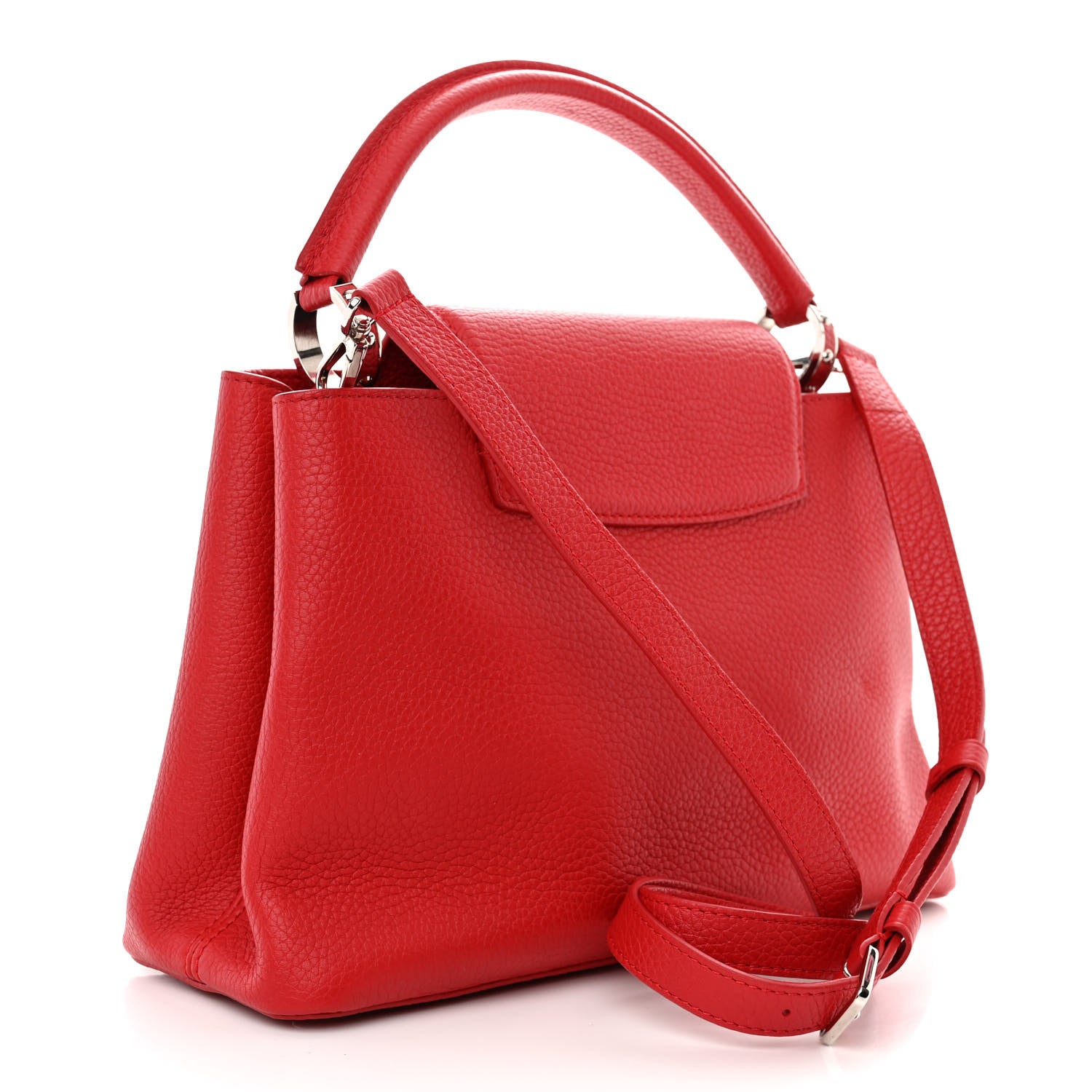 Louis Vuitton Taurillon Capucines PM Rubis 3 of 9