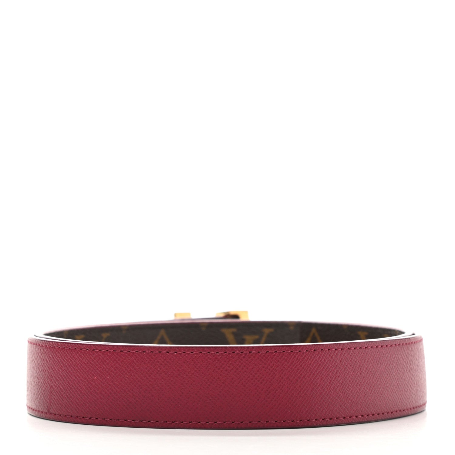 Louis Vuitton Calfskin Monogram 30mm LV Initiales Reversible Belt 80 32 Fuschia 4 of 8