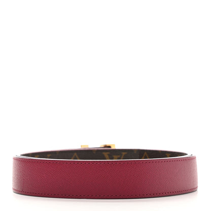 Louis Vuitton Calfskin Monogram 30mm LV Initiales Reversible Belt 80 32 Fuschia 4 of 8