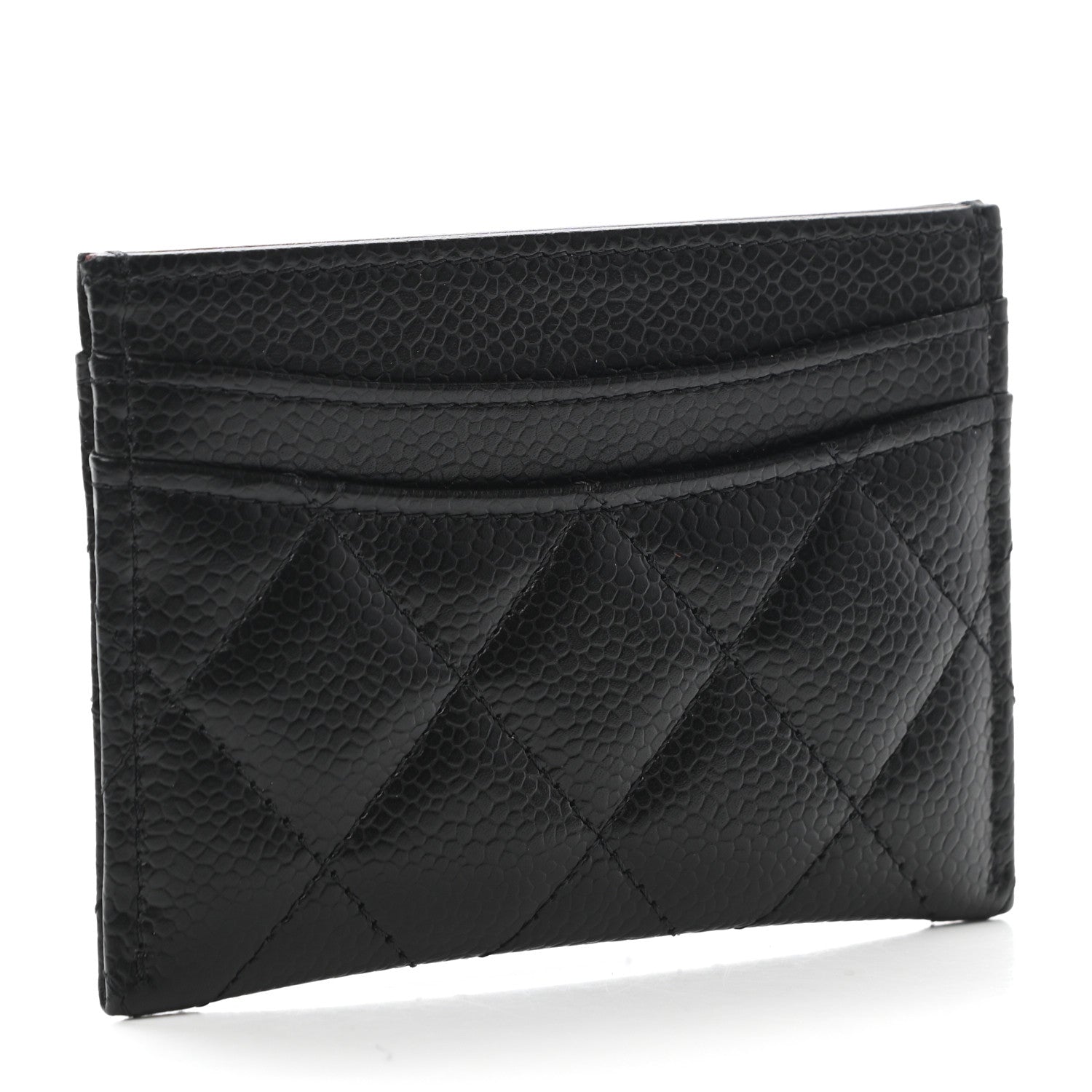 Chanel Caviar Quilted Card Holder Black 3 of 9