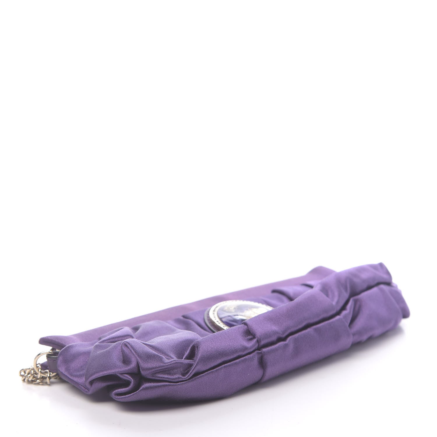 Gucci Satin Hysteria Clutch Purple 4 of 10