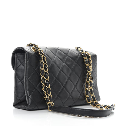 Chanel Calfskin Quilted Enchained Flap Black 2 of 9