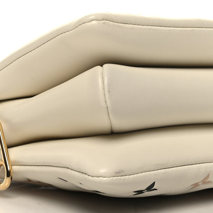 Louis Vuitton Lambskin Embossed Monogram Tricolor By The Pool Coussin BB Beige 10 of 11