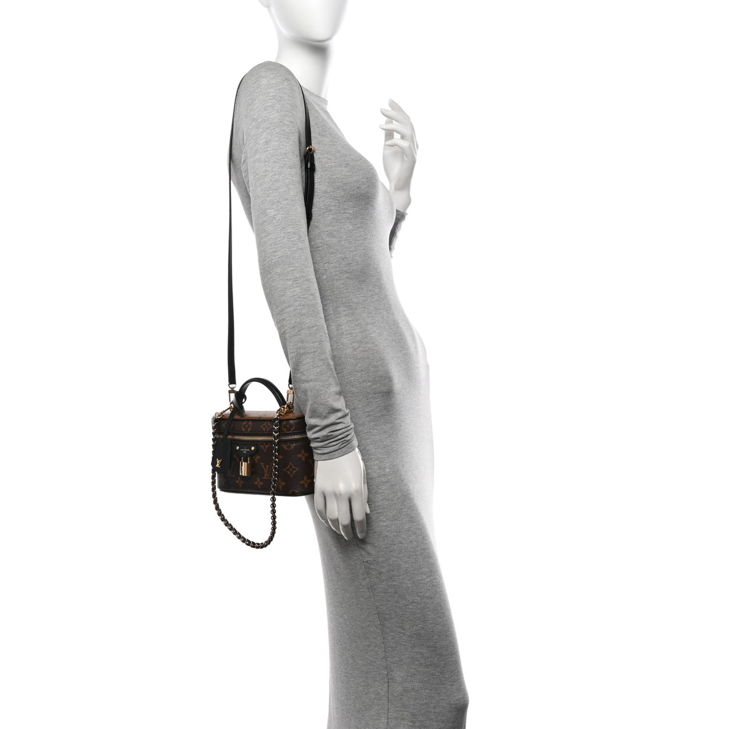 Reverse Monogram Vanity Chain Pouch